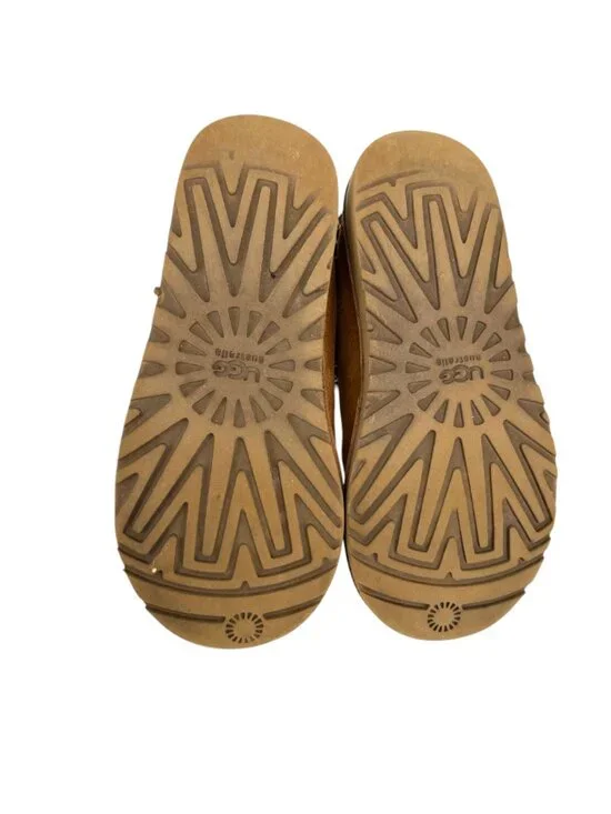 UGG Tasman Suede Sheepskin Slippers Chestnut Size 5 - Picture 5 of 11